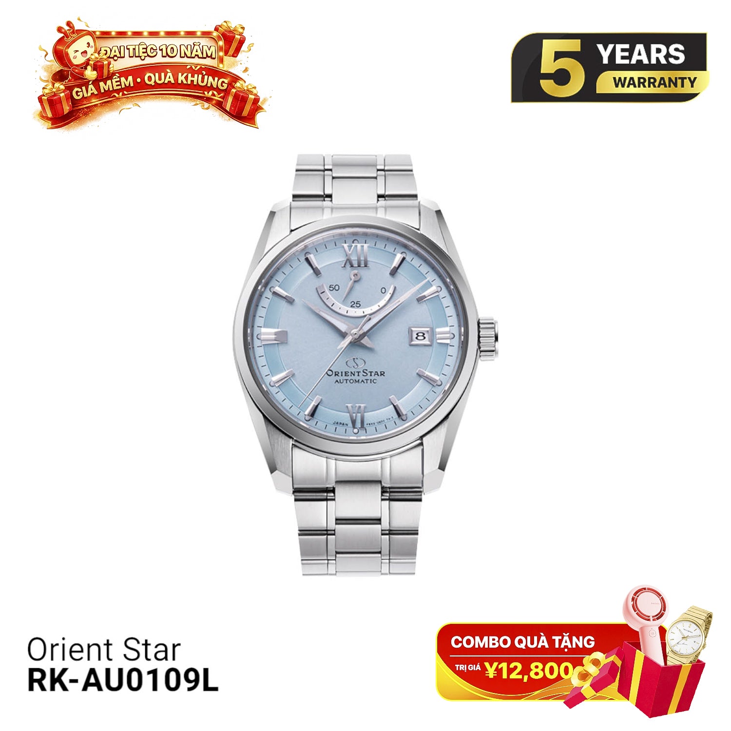 Orient Star Standard RK-AU0109L စက်ပိုင်းဆိုင်ရာ နာရီ (ပြည်တွင်းဈေးကွက်ဗားရှင်း)