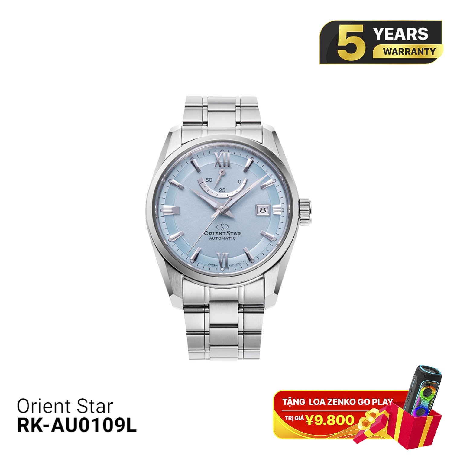 Orient Star Standard RK-AU0109L စက်ပိုင်းဆိုင်ရာ နာရီ (ပြည်တွင်းဈေးကွက်ဗားရှင်း)