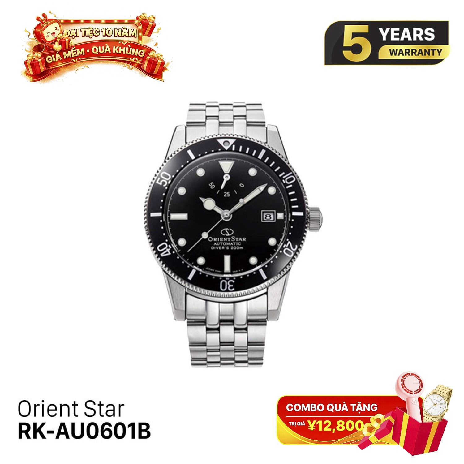 Orient Star Diver ၁၉၆၄ ခုနှစ် ဒုတိယထုတ်ဝေမှု F6 ရက်စွဲ ၂၀၀ မီတာ RK-AU0601B စက်ပိုင်းဆိုင်ရာနာရီ - (ပြည်တွင်းဈေးကွက်ဗားရှင်း) - မှာယူမှုများလက်ခံသည်
