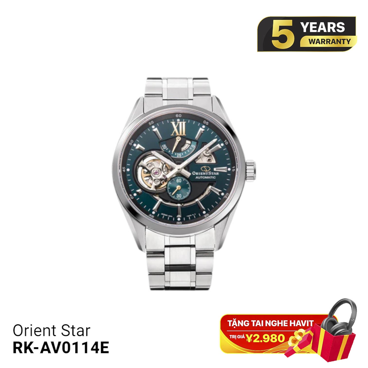 Orient Star Joker RK-AV0114E စက်ပိုင်းဆိုင်ရာနာရီ - (ပြည်တွင်းဗားရှင်း)