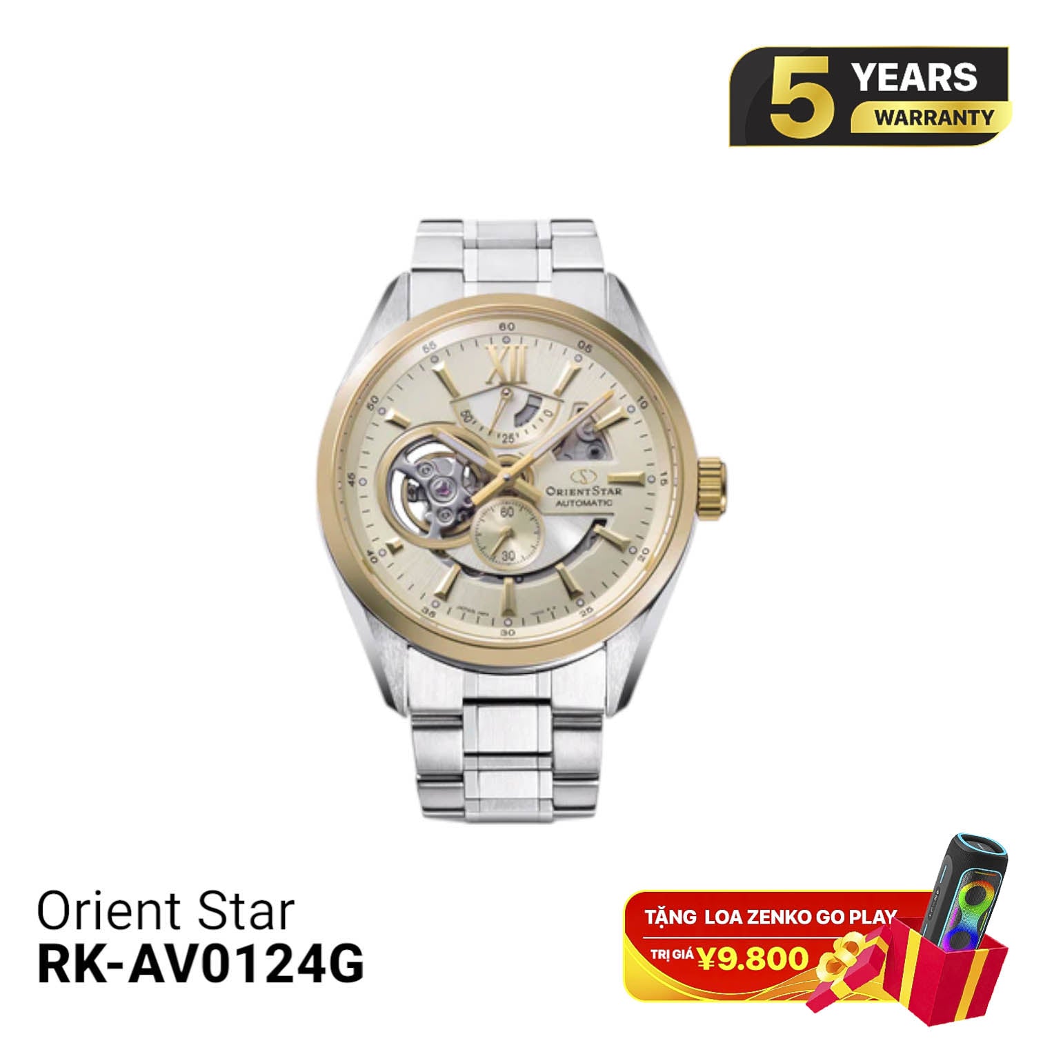 Orient Star Joker RK-AV0124G စက်ပိုင်းဆိုင်ရာ နာရီ (ပြည်တွင်းဗားရှင်း)