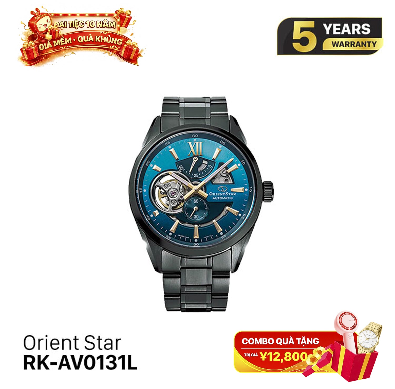 Orient Star Joker RK-AV0131L စက်ပိုင်းဆိုင်ရာ နာရီ (ပြည်တွင်းဗားရှင်း)