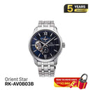Orient Star Layered Skeleton စက်ပိုင်းဆိုင်ရာ နာရီ RK-AV0B03B (ပြည်တွင်းဈေးကွက် ဗားရှင်း)