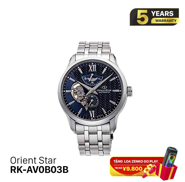 Orient Star Layered Skeleton စက်ပိုင်းဆိုင်ရာ နာရီ RK-AV0B03B (ပြည်တွင်းဈေးကွက် ဗားရှင်း)