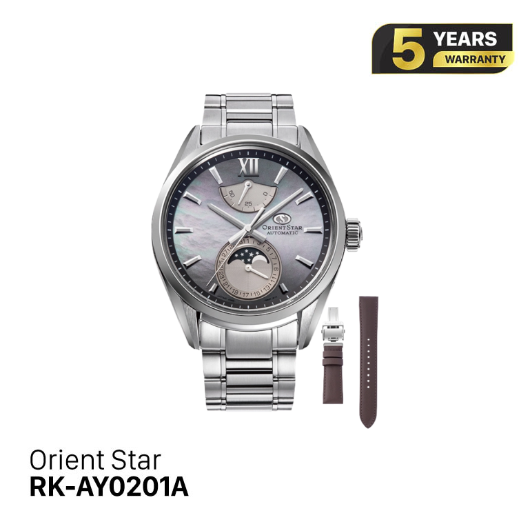 Orient Star စက်ပိုင်းဆိုင်ရာ လအဆင့် M34 F7 RK-AY0201A (ပြည်တွင်းဗားရှင်း)