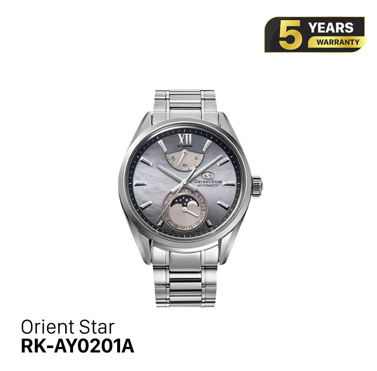 Orient Star စက်ပိုင်းဆိုင်ရာ လအဆင့် M34 F7 RK-AY0201A (ပြည်တွင်းဗားရှင်း)