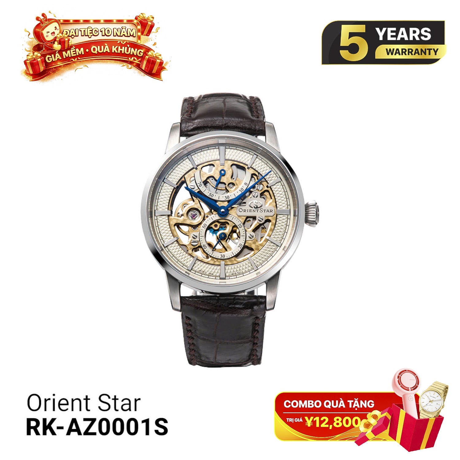 Orient Star F8 Skeleton လက်လှည့်စက်နာရီ RK-AZ0001S - (ပြည်တွင်းဈေးကွက်ဗားရှင်း) - မှာယူမှုများလက်ခံပါသည်