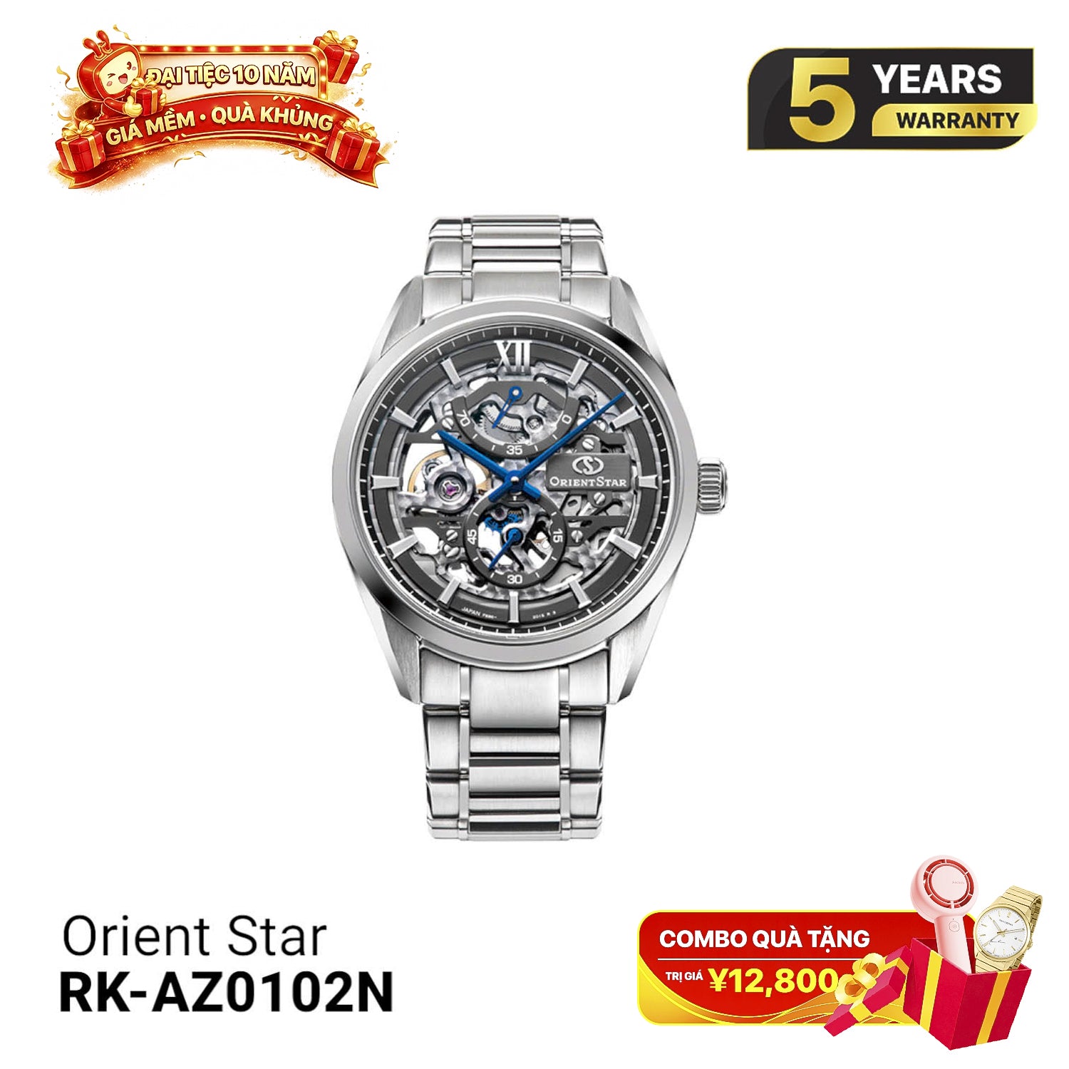 Orient Star F8 Skeleton လက်လှည့်စက်နာရီ RK-AZ0102N - (ပြည်တွင်းဈေးကွက်ဗားရှင်း) - မှာယူမှုများလက်ခံသည်