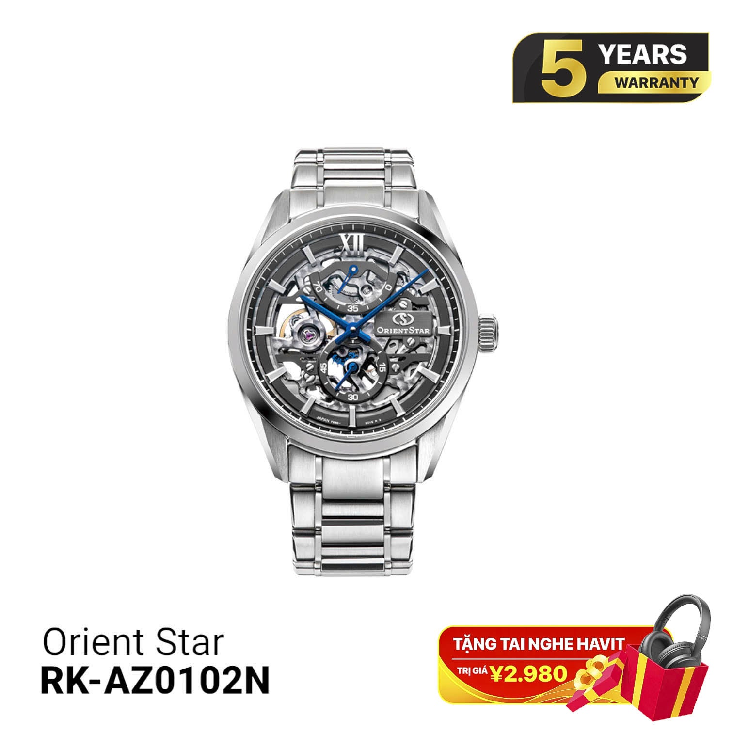 Orient Star F8 Skeleton လက်လှည့်စက်နာရီ RK-AZ0102N - (ပြည်တွင်းဈေးကွက်ဗားရှင်း) - မှာယူမှုများလက်ခံသည်