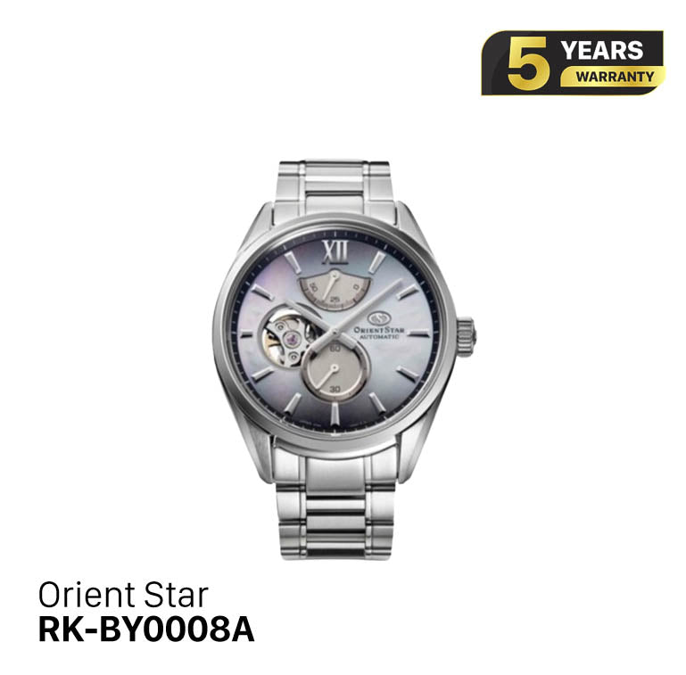 Orient Star Semi Skeleton M34 F7 အကန့်အသတ်ထုတ် RK-BY0008A စက်ပိုင်းဆိုင်ရာနာရီ (ပြည်တွင်းဈေးကွက်ဗားရှင်း)