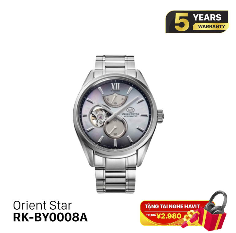 Orient Star Semi Skeleton M34 F7 အကန့်အသတ်ထုတ် RK-BY0008A စက်ပိုင်းဆိုင်ရာနာရီ (ပြည်တွင်းဈေးကွက်ဗားရှင်း)