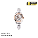 Orient Star Classic Semi Skeleton RK-ND0001S အမျိုးသမီးစက်ပိုင်းဆိုင်ရာနာရီ (ပြည်တွင်းဈေးကွက်ဗားရှင်း) - မှာယူမှုများလက်ခံပါသည်