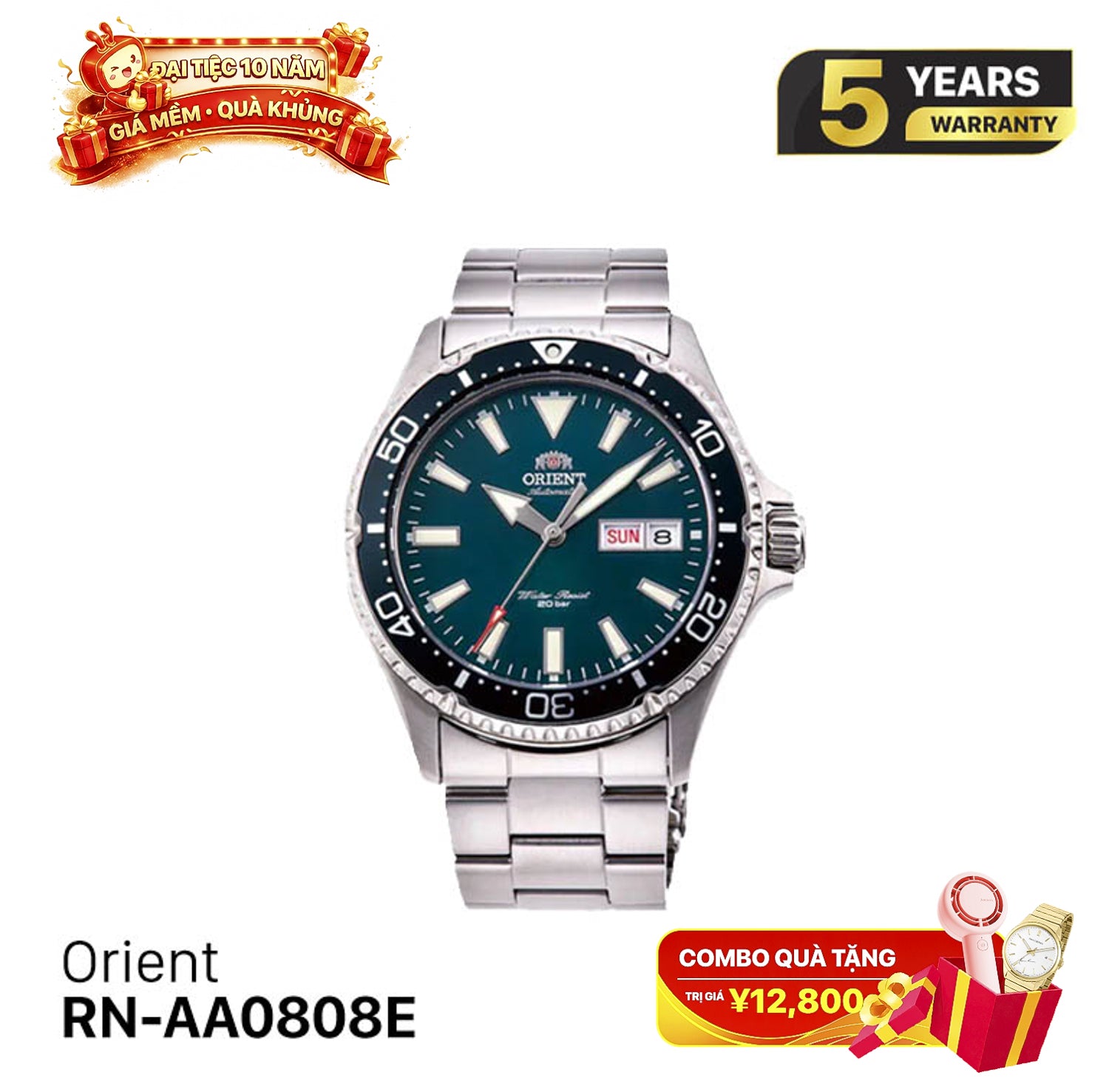 Orient Mako RN-AA0808E စက်ပိုင်းဆိုင်ရာနာရီ - မှာယူမှုများလက်ခံပါသည်