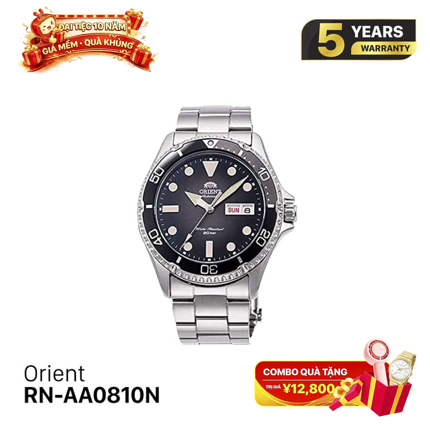 Orient Mako RN-AA0810N စက်ပိုင်းဆိုင်ရာနာရီ - မှာယူမှုများလက်ခံပါသည်