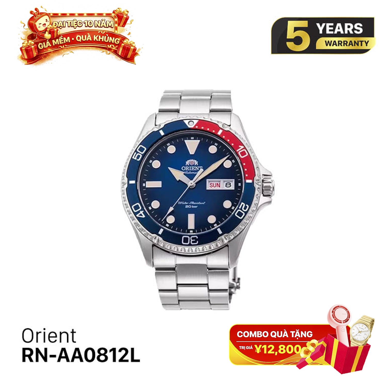 Orient Mako RN-AA0812L စက်ပိုင်းဆိုင်ရာနာရီ