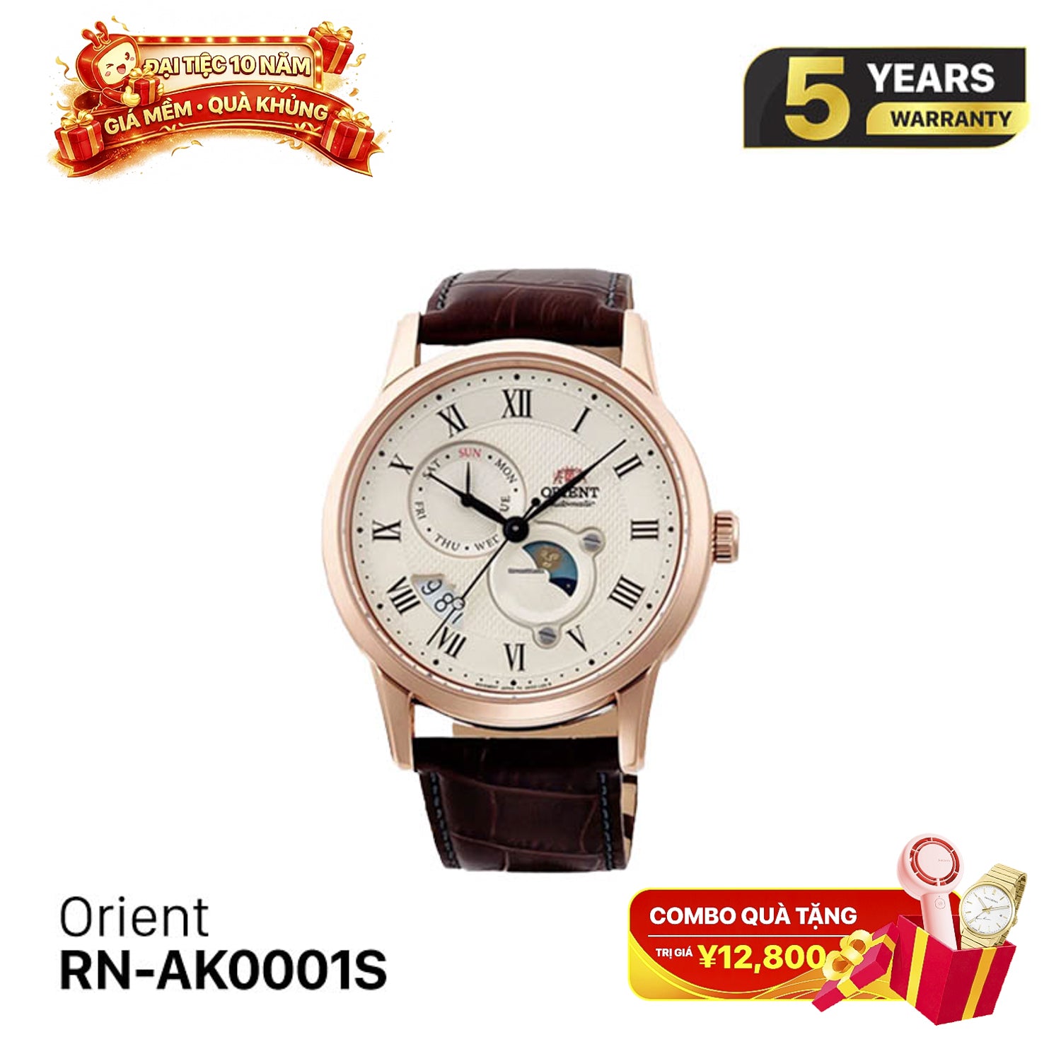 Orient Sun Moon Gen 3 RN-AK0001S စက်ပိုင်းဆိုင်ရာနာရီ