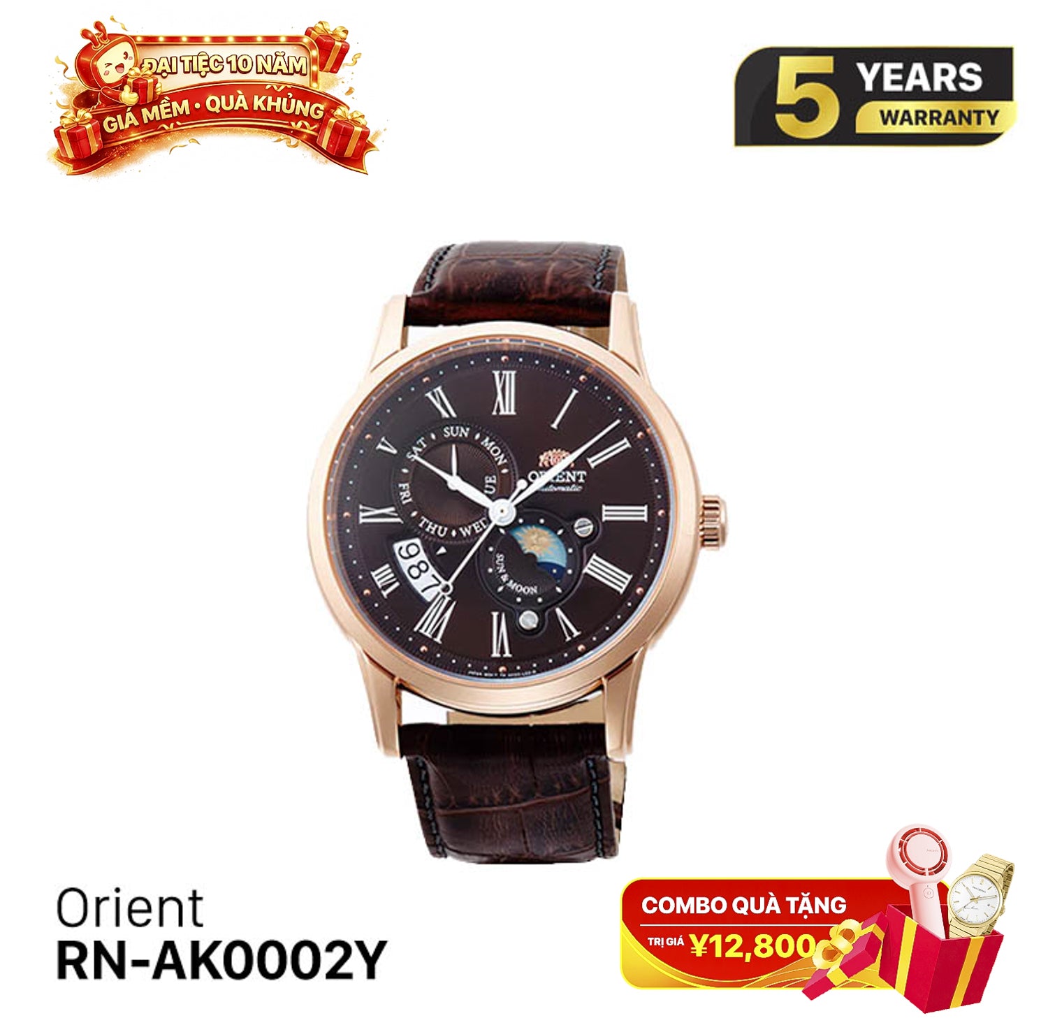 Orient Sun Moon Gen 3 RN-AK0002Y စက်ပိုင်းဆိုင်ရာနာရီ