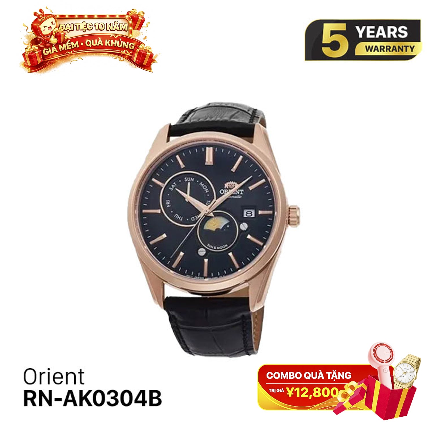 Orient Sun Moon Gen 5 RN-AK0304B စက်ပိုင်းဆိုင်ရာနာရီ