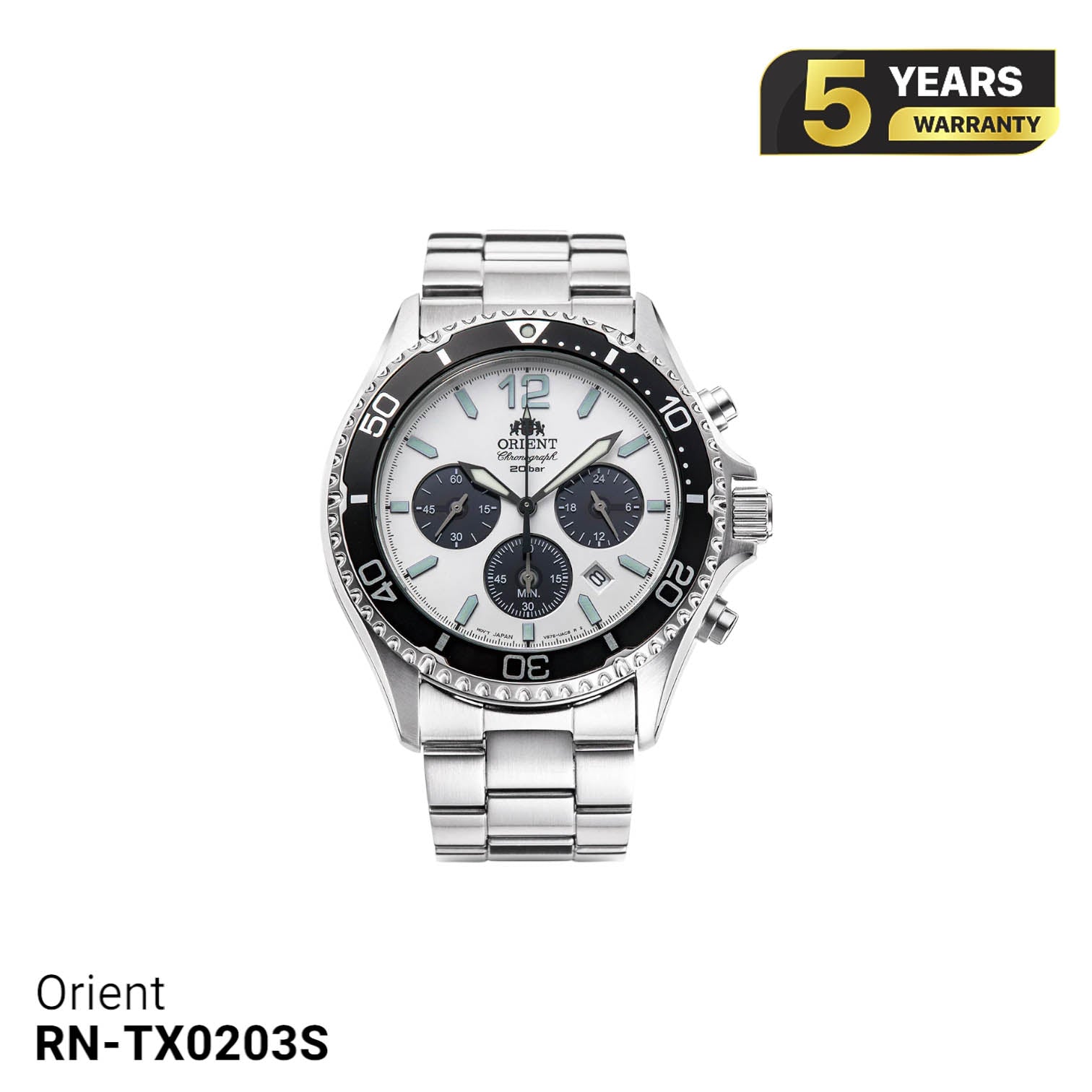 Orient Mako RN-TX0203S နေရောင်ခြည်စွမ်းအင်သုံးနာရီ - မှာယူမှုများလက်ခံခြင်း