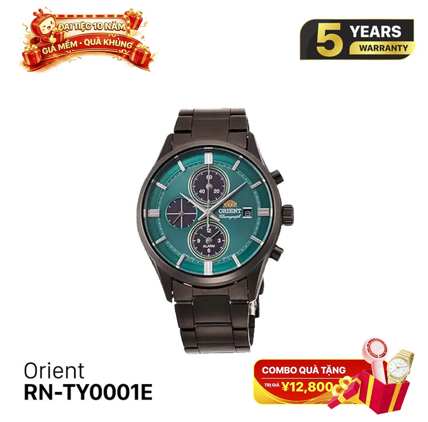 Orient Chronograph RN-TY0001E နေရောင်ခြည်စွမ်းအင်သုံး နာရီ