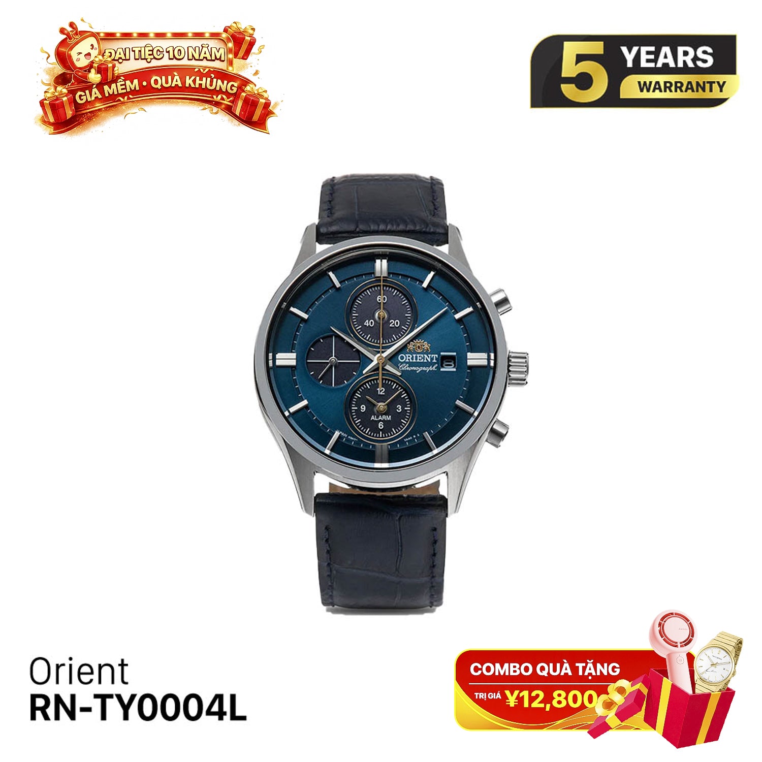 Orient Chronograph RN-TY0004L နေရောင်ခြည်စွမ်းအင်သုံးနာရီ - မှာယူမှုများလက်ခံပါသည်