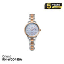 Orient iO Natural & Plain RN-WG0415A အမျိုးသမီး နေရောင်ခြည်စွမ်းအင်သုံး နာရီ - မှာယူမှုများ လက်ခံပါသည်