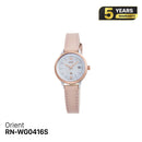 Orient iO Natural & Plain RN-WG0416S အမျိုးသမီးသုံး နေရောင်ခြည်စွမ်းအင်သုံး နာရီ