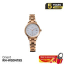 Orient iO Natural & Plain RN-WG0419S အမျိုးသမီး နေရောင်ခြည်စွမ်းအင်သုံး နာရီ - မှာယူမှုများ လက်ခံပါသည်
