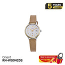 Orient iO Natural & Plain RN-WG0420S အမျိုးသမီးသုံး နေရောင်ခြည်စွမ်းအင်သုံး နာရီ