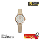 Orient iO Natural & Plain RN-WG0421S အမျိုးသမီးသုံး နေရောင်ခြည်စွမ်းအင်သုံး နာရီ