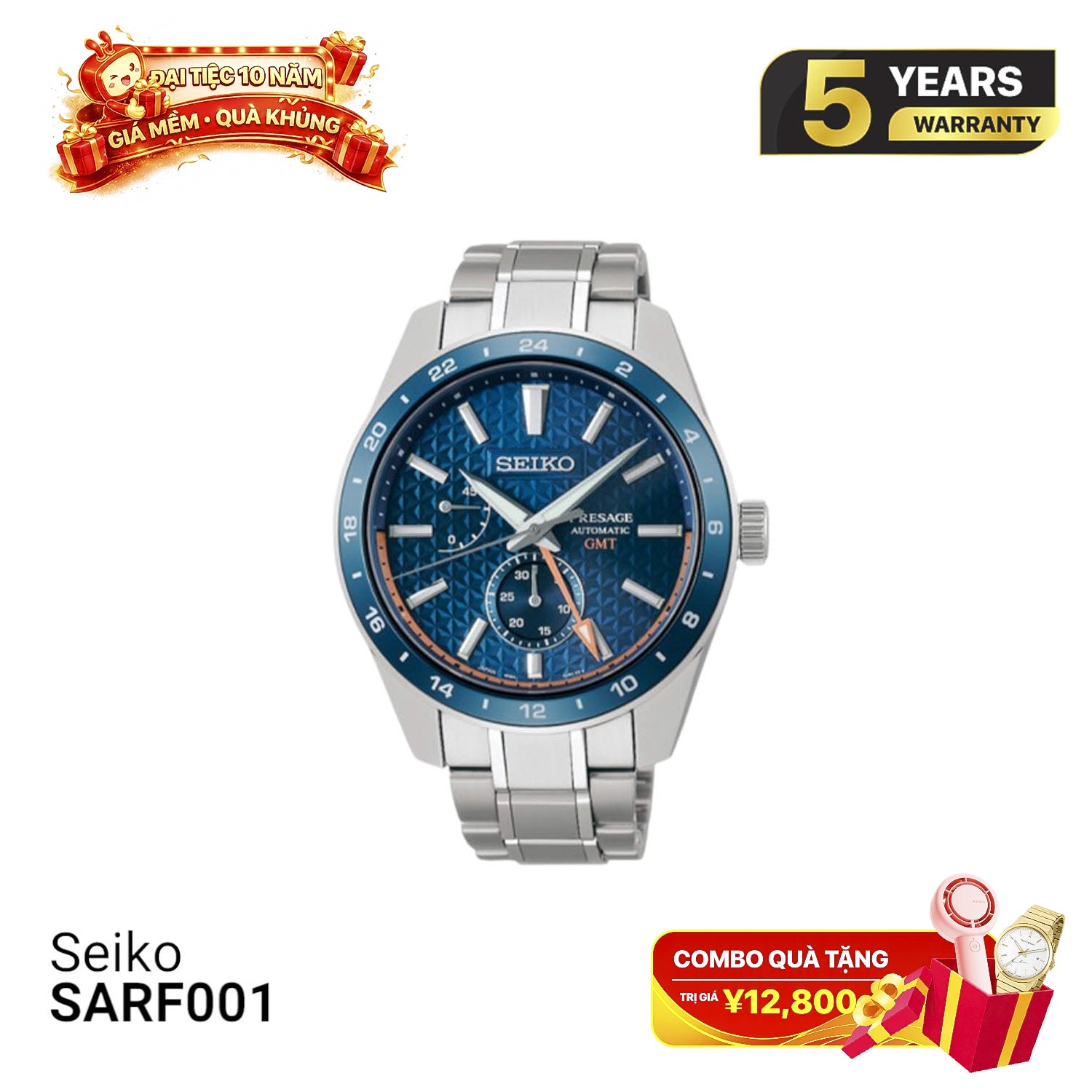 Seiko Presage Sharp Edged Series SARF001 စက်ပိုင်းဆိုင်ရာနာရီ - မှာယူမှုများလက်ခံပါသည်