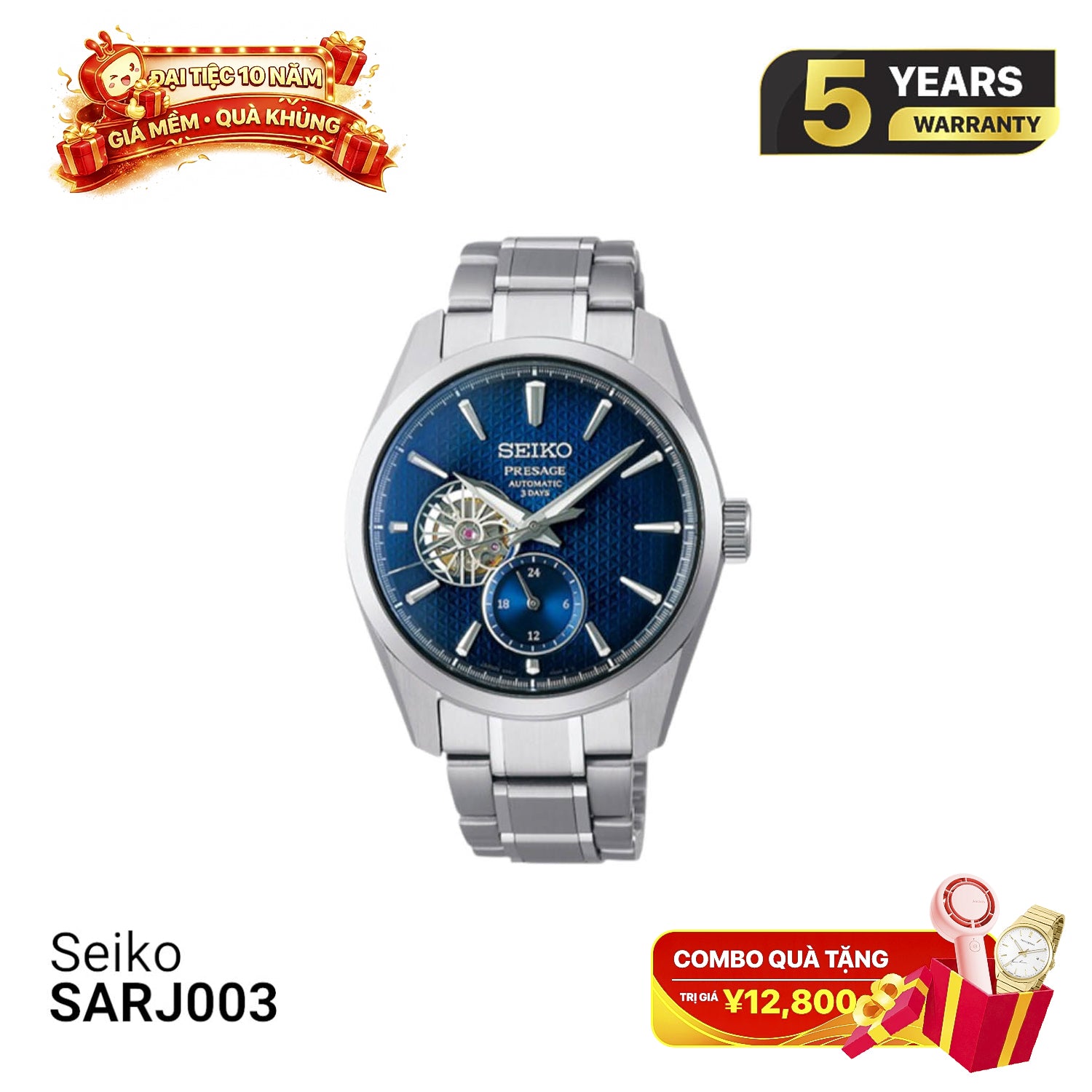 Seiko Presage Sharp Edged Series SARJ003 စက်ပိုင်းဆိုင်ရာနာရီ - မှာယူမှုများလက်ခံပါသည်