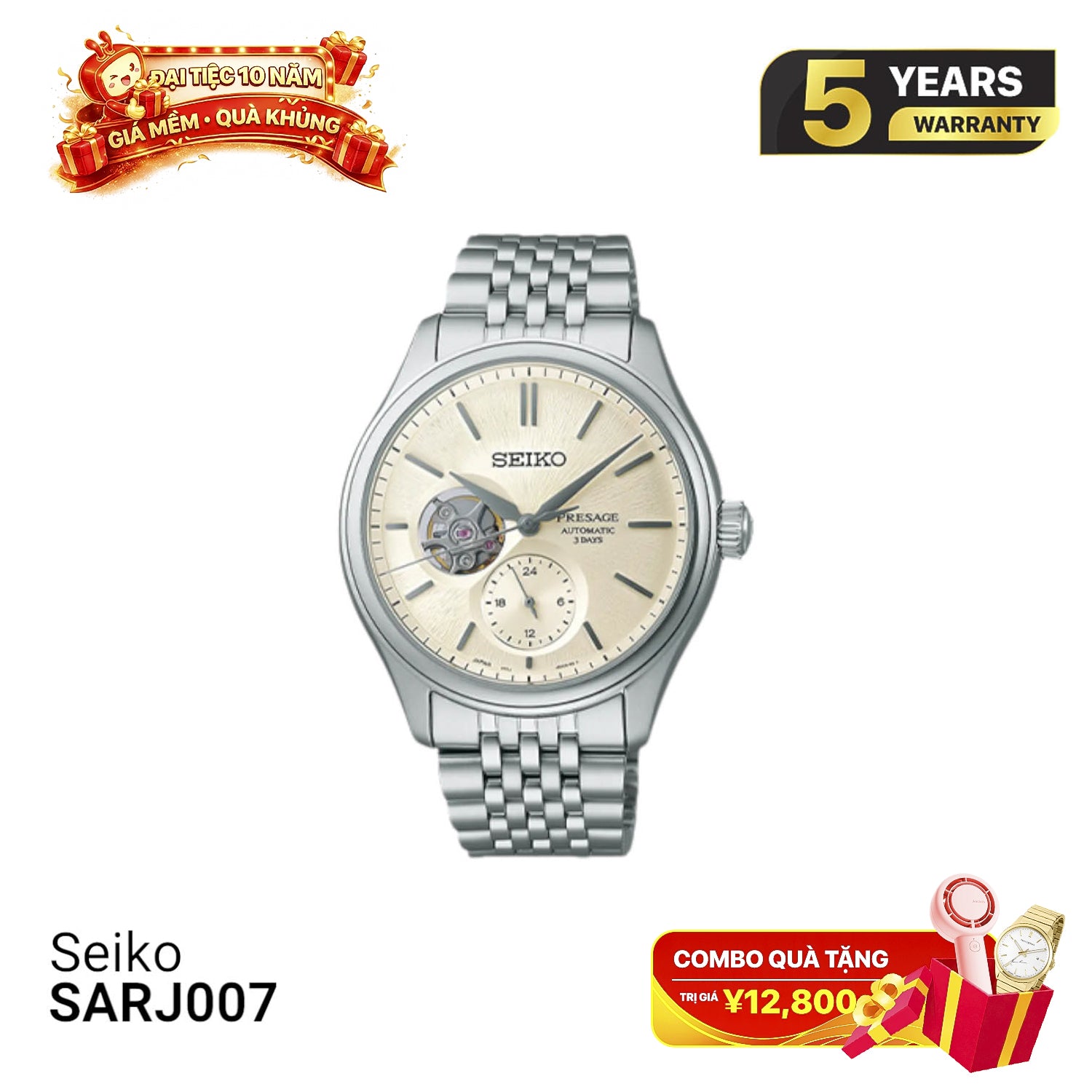 Seiko Presage Classic Series SARJ007 စက်ပိုင်းဆိုင်ရာနာရီ - မှာယူမှုများလက်ခံပါသည်