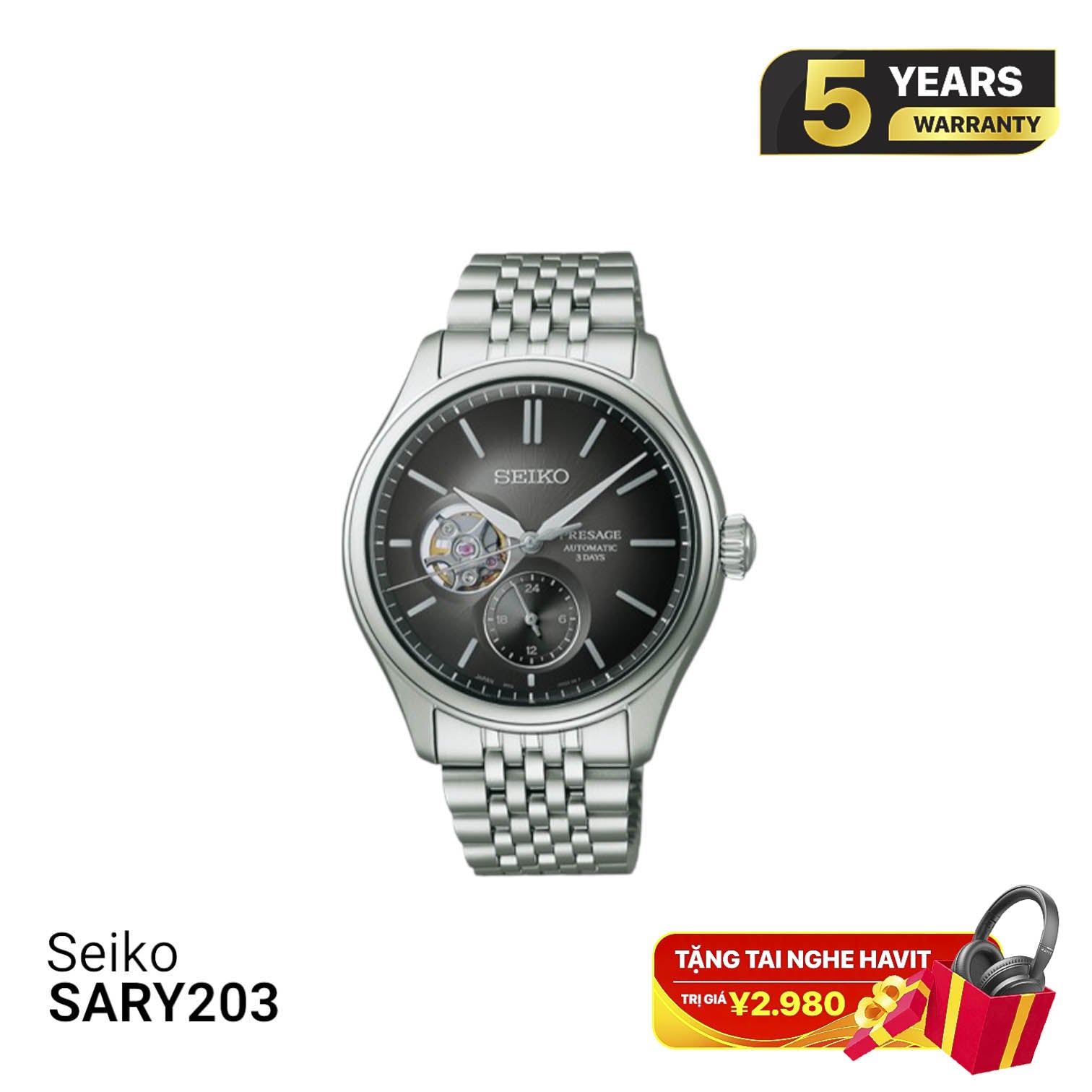 Seiko Presage Classic Series SARJ009 စက်ပိုင်းဆိုင်ရာနာရီ - မှာယူမှုများလက်ခံပါသည်