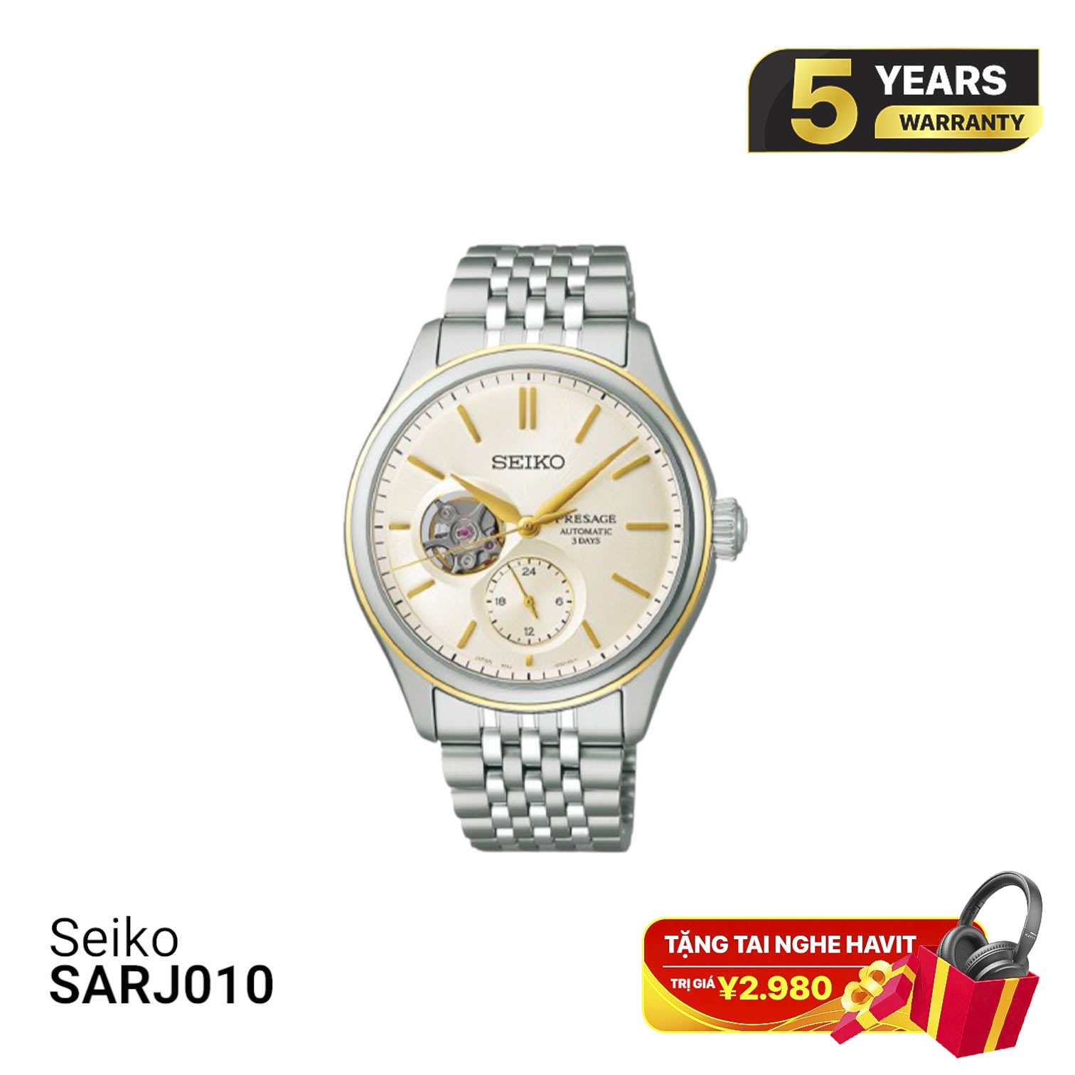 Seiko Presage Classic Series SARJ010 စက်ပိုင်းဆိုင်ရာနာရီ - မှာယူမှုများလက်ခံပါသည်