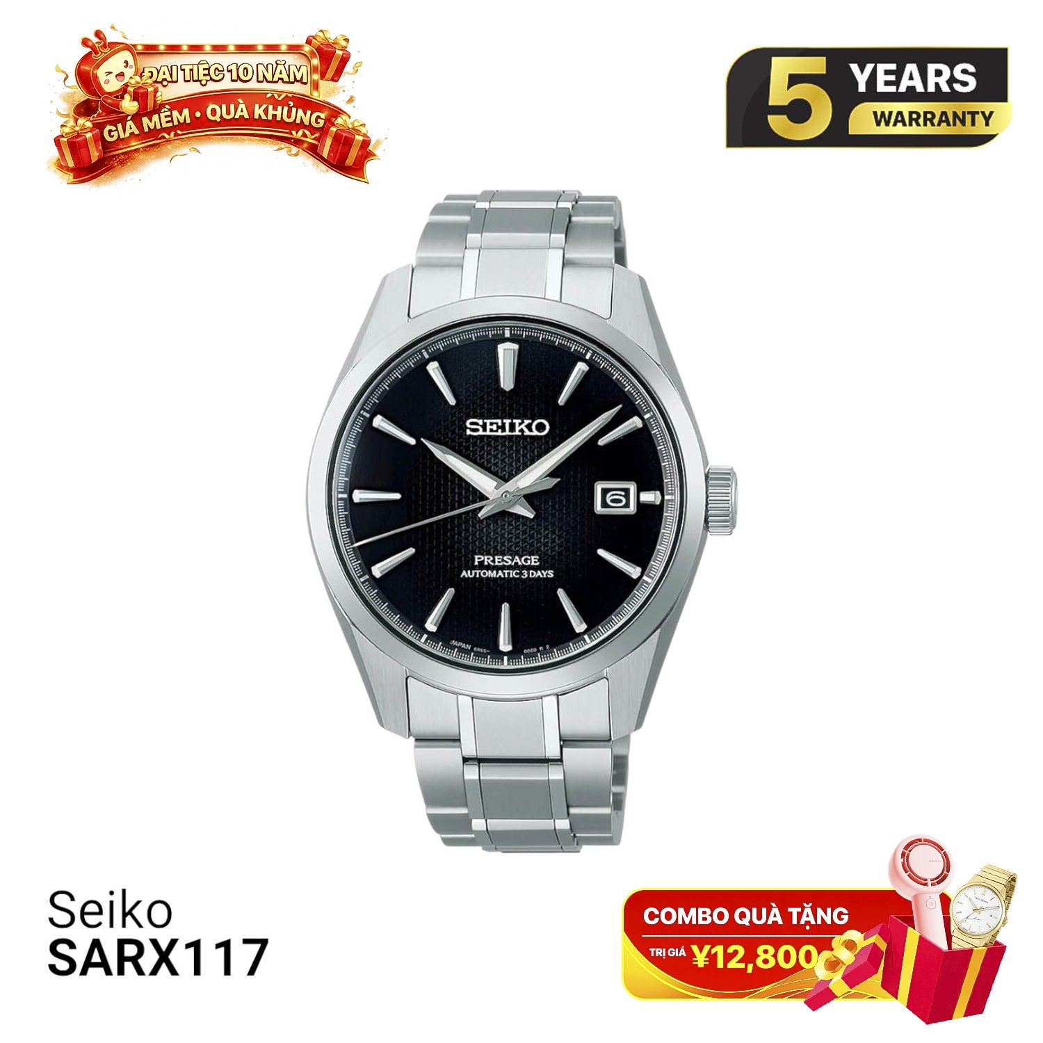 Seiko Presage Sharp Edged Series SARX117 စက်ပိုင်းဆိုင်ရာနာရီ - မှာယူမှုများလက်ခံပါသည်