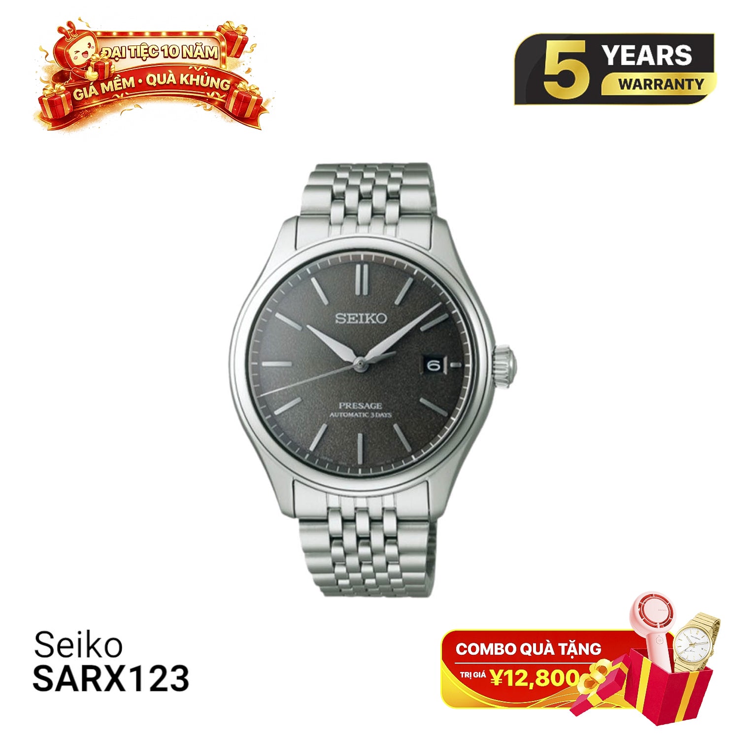 Seiko Presage Classic Series SARX123 စက်ပိုင်းဆိုင်ရာနာရီ - မှာယူမှုများလက်ခံပါသည်