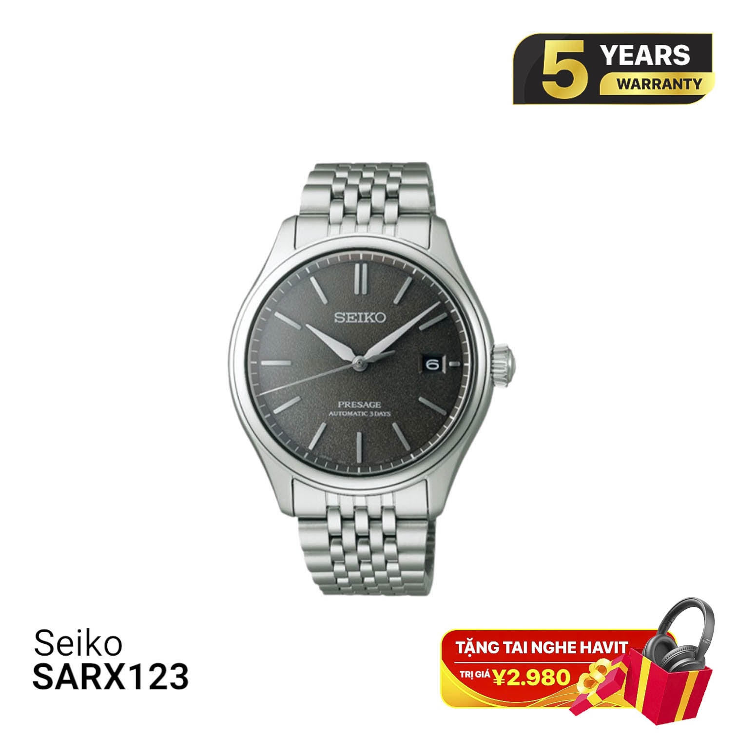 Seiko Presage Classic Series SARX123 စက်ပိုင်းဆိုင်ရာနာရီ - မှာယူမှုများလက်ခံပါသည်