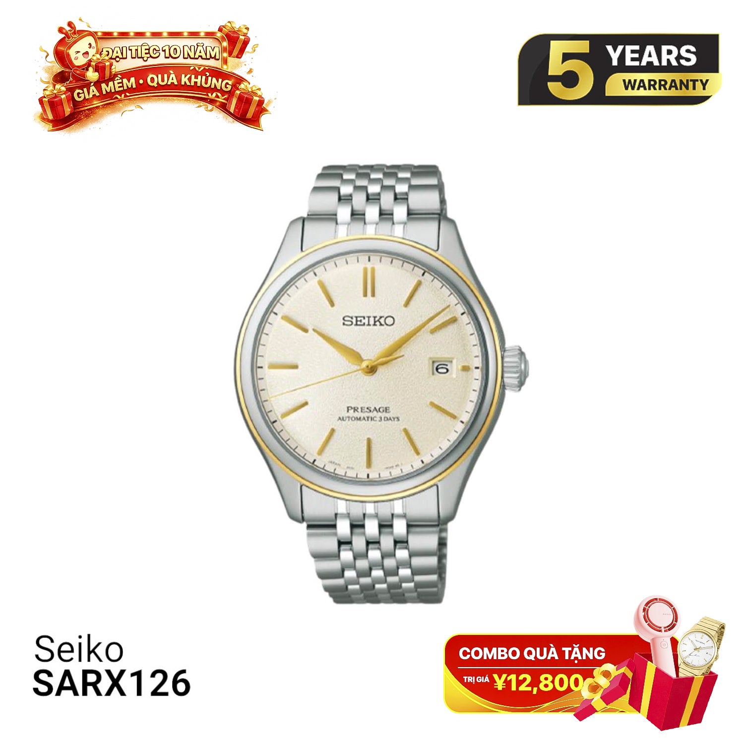 Seiko Presage Classic Series SARX126 စက်ပိုင်းဆိုင်ရာနာရီ - မှာယူမှုများလက်ခံပါသည်