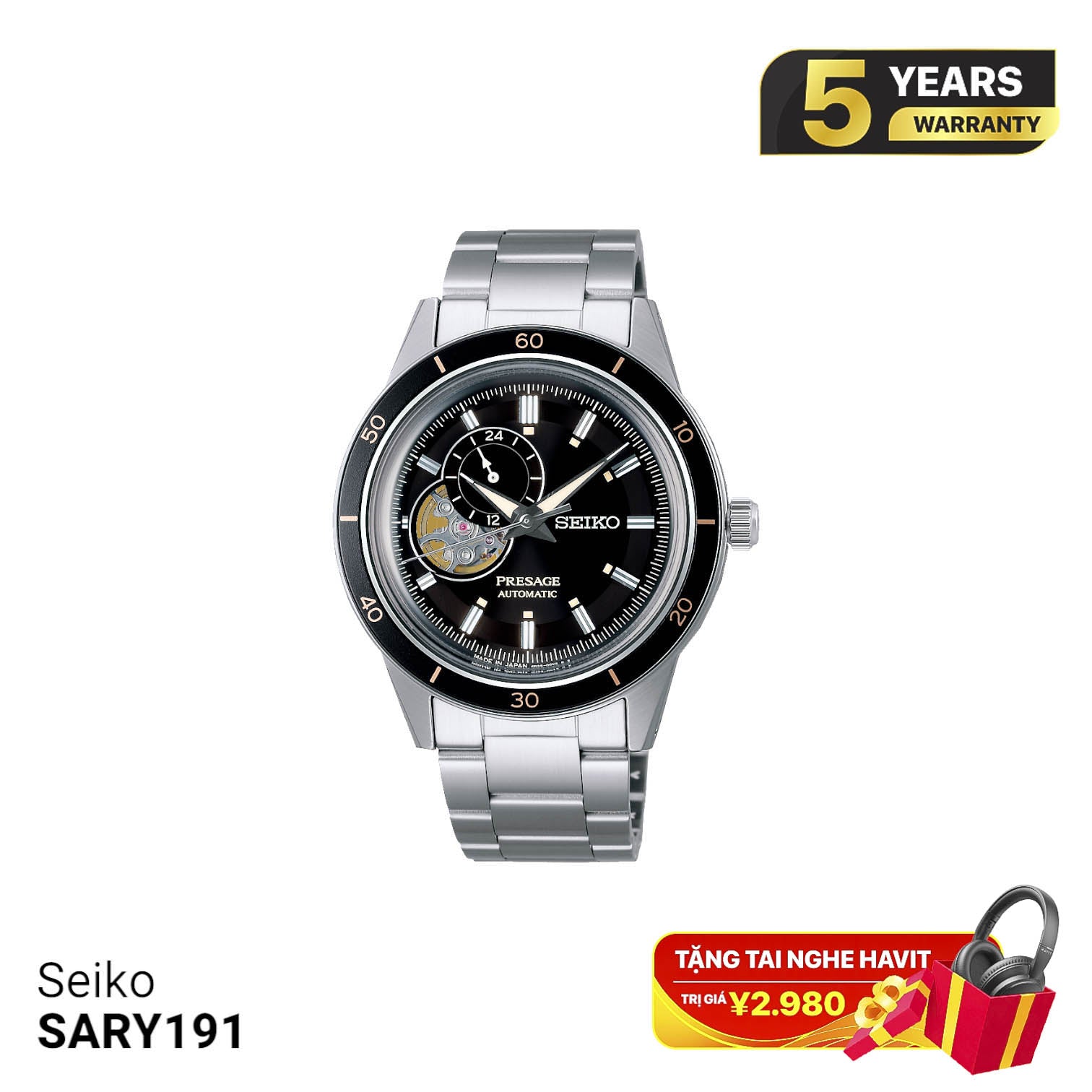Seiko Pressage Style 60's SARY191 စက်ပိုင်းဆိုင်ရာနာရီ - မှာယူမှုများလက်ခံပါသည်