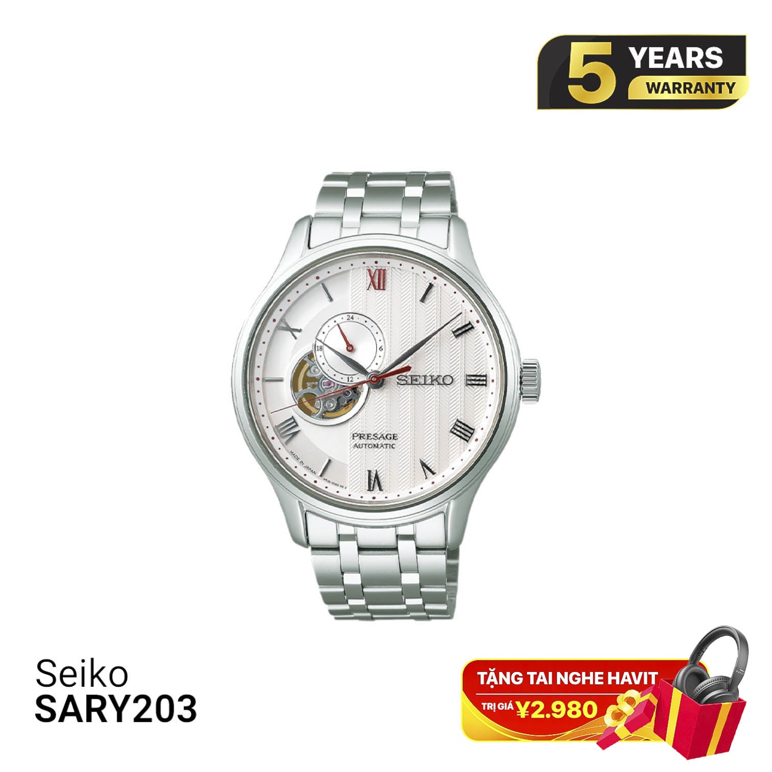 Seiko Presage ဂျပန်ဥယျာဉ် SARY203 စက်ပိုင်းဆိုင်ရာနာရီ