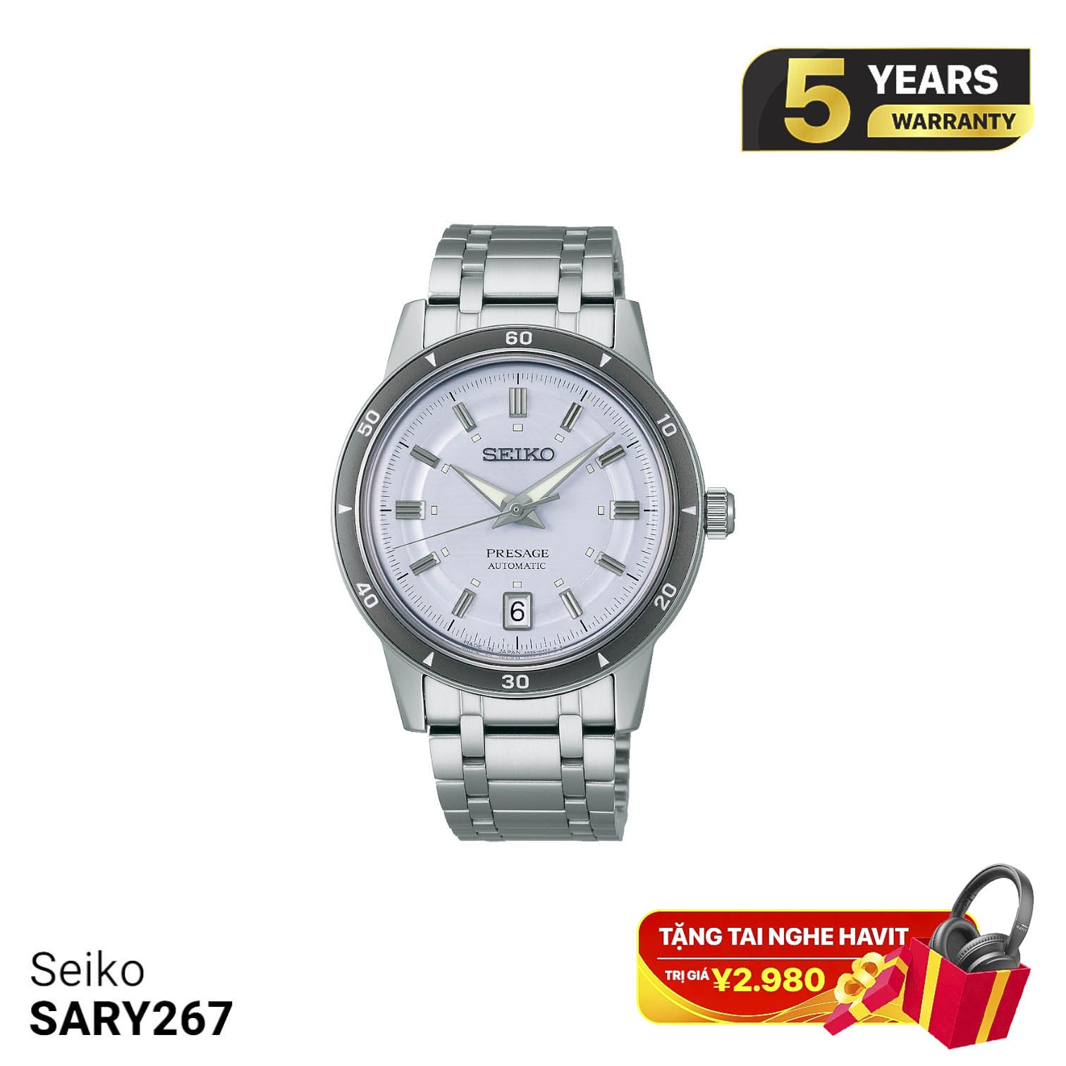 Seiko Pressage Style 60s SARY267 စက်ပိုင်းဆိုင်ရာနာရီ - မှာယူမှုများလက်ခံပါသည်