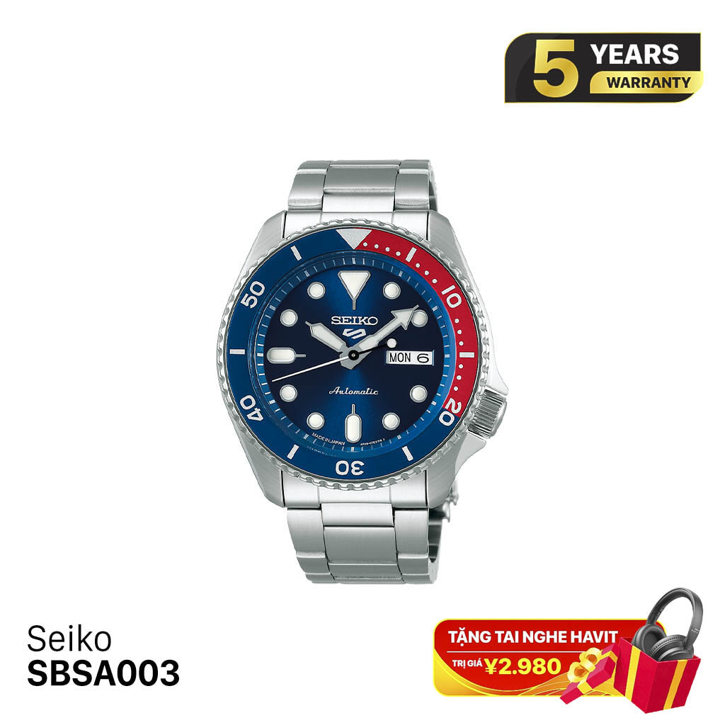 Seiko 5 Sport SKX စီးရီး SBSA003 စက်ပိုင်းဆိုင်ရာနာရီ - မှာယူမှုများလက်ခံပါသည်