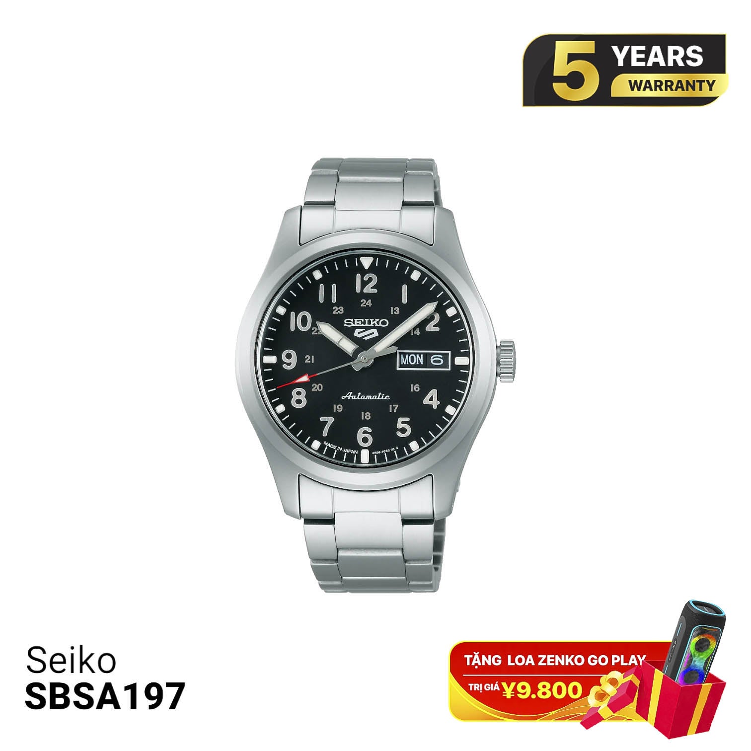 Seiko 5 Field series SBSA111 စက်ပိုင်းဆိုင်ရာနာရီ - မှာယူမှုများလက်ခံပါသည်