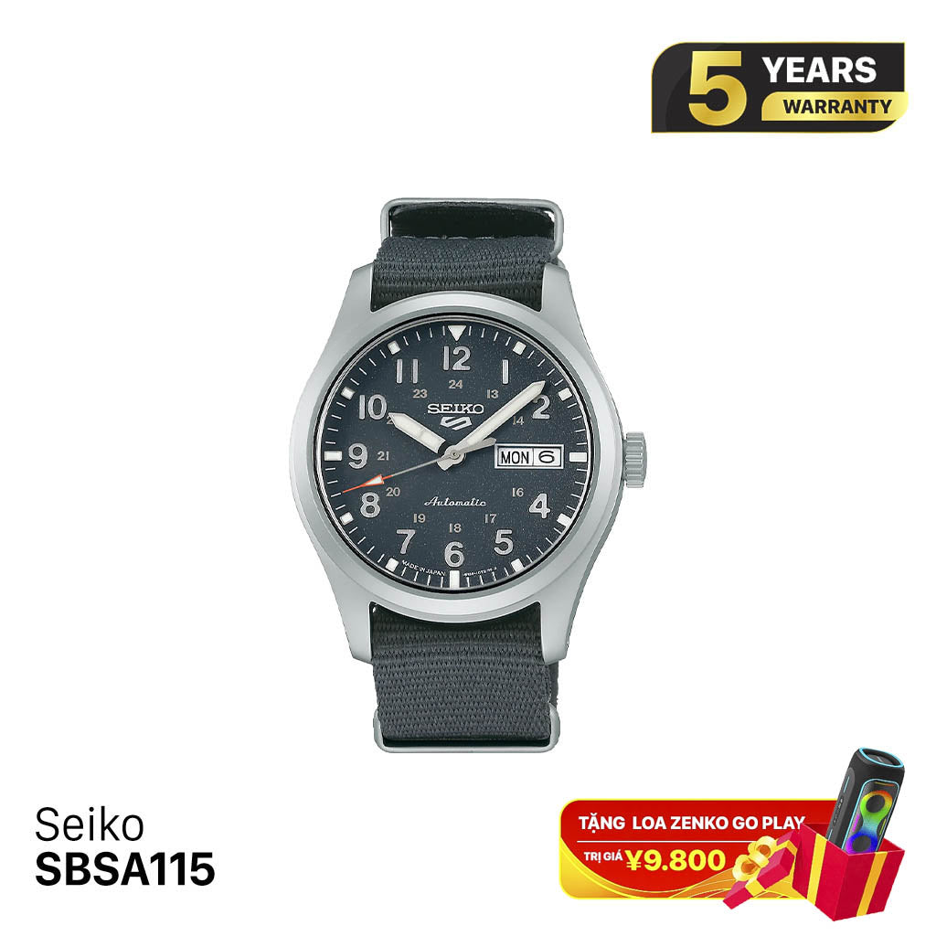 Seiko 5 Field series SBSA115 စက်ပိုင်းဆိုင်ရာနာရီ - မှာယူမှုများလက်ခံပါသည်