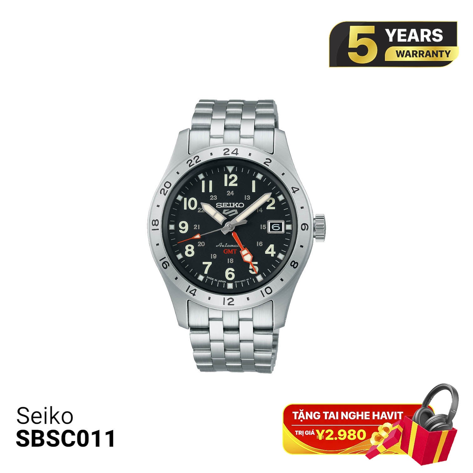Seiko 5 Field series SBSC011 စက်ပိုင်းဆိုင်ရာနာရီ - မှာယူမှုများလက်ခံပါသည်