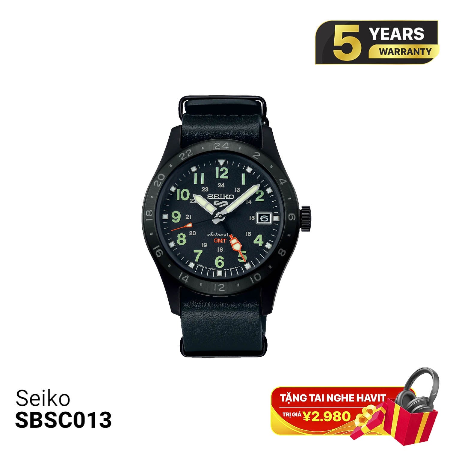 Seiko 5 Field series SBSC013 စက်ပိုင်းဆိုင်ရာနာရီ - မှာယူမှုများလက်ခံပါသည်
