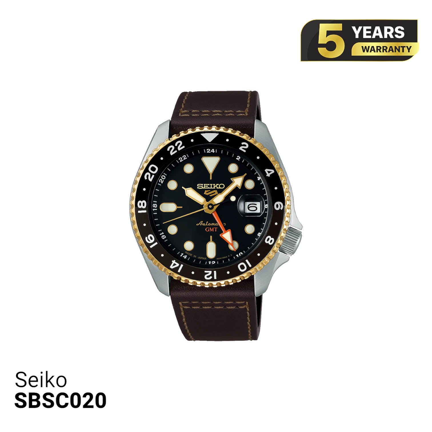 Seiko 5 Sport SKX စီးရီး SBSC020 စက်ပိုင်းဆိုင်ရာနာရီ - မှာယူမှုများလက်ခံပါသည်