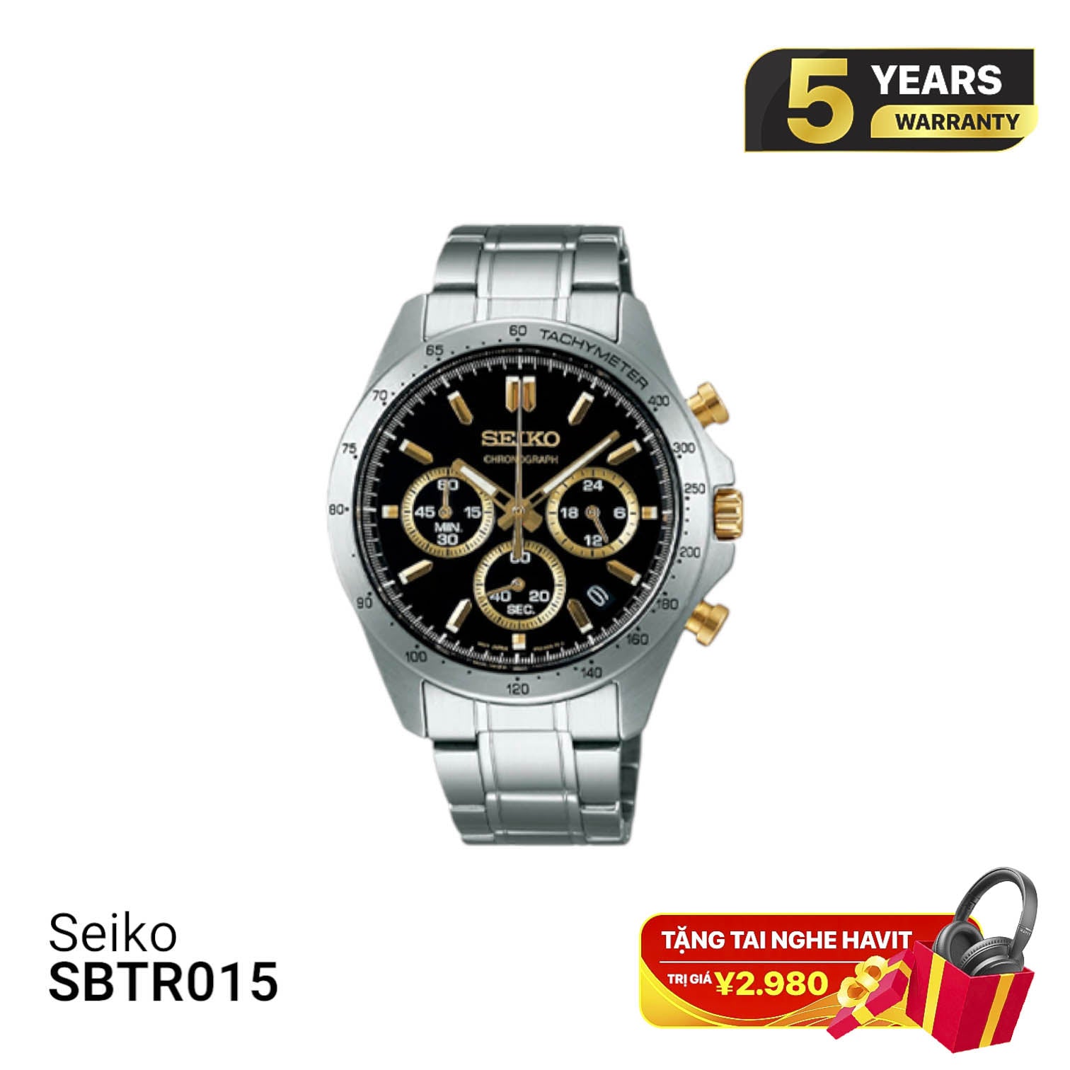Seiko Chronograph SBTR015 ဘက်ထရီသုံးနာရီ - မှာယူမှုများလက်ခံခြင်း