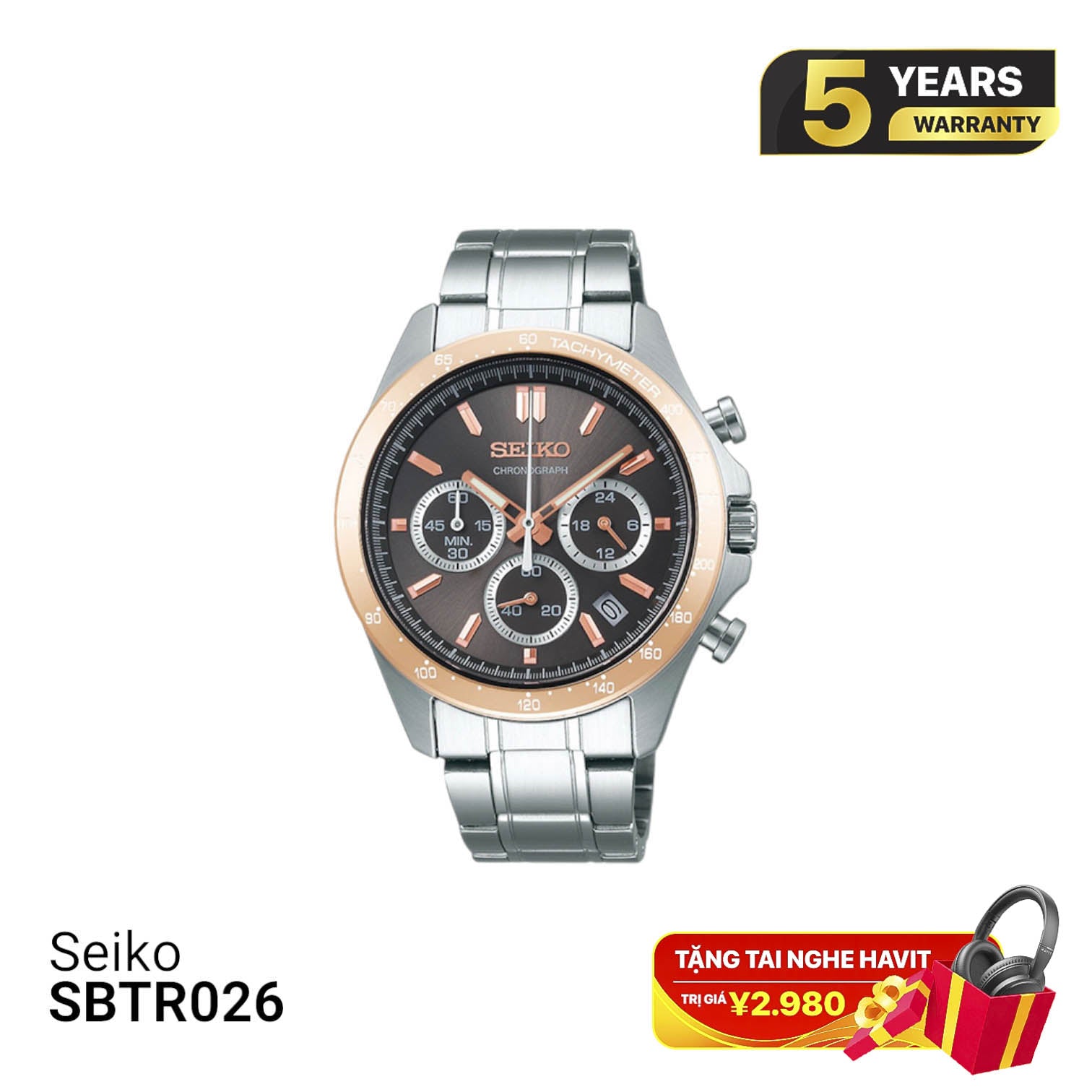 Seiko Chronograph SBTR026 ဘက်ထရီသုံးနာရီ - မှာယူမှုများလက်ခံပါသည်